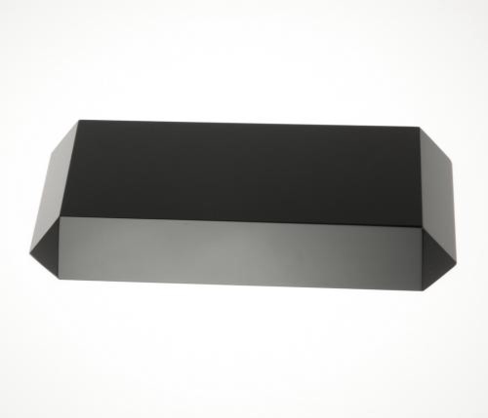 Black Crystal Base — 3/4" x 7" x 3"