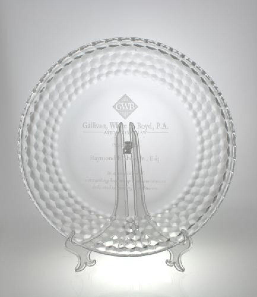 Dahlia Plate — 12" diameter x 1/4" thick
