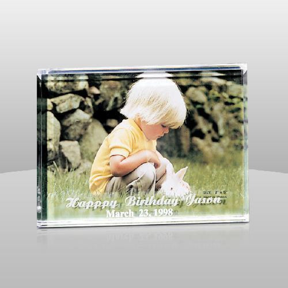 Acrylic Slide In Picture Frame — 5" x 7" x 1"