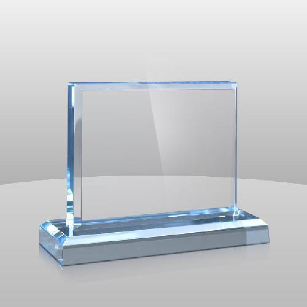 Blue Rectangular Award II — 4" x 5" x 2"