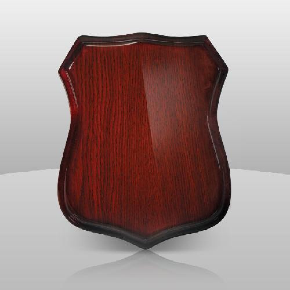 Rosewood Shield Plaque — 10" x 8" x 1"