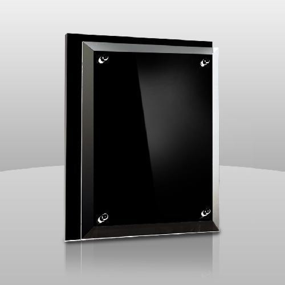 Double Layer Black Wall Plaque — 8" x 6" x 1-1/4"