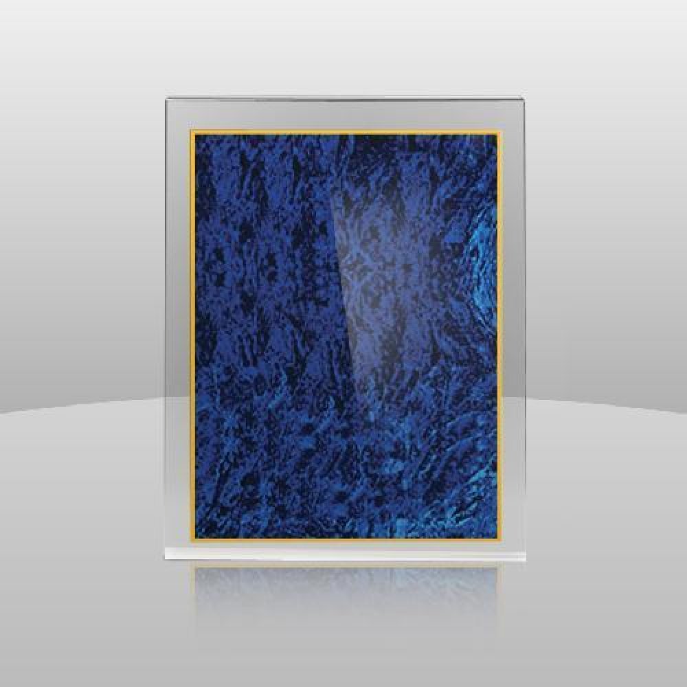Blue Marble Plaque — 9" x 11" x 1"