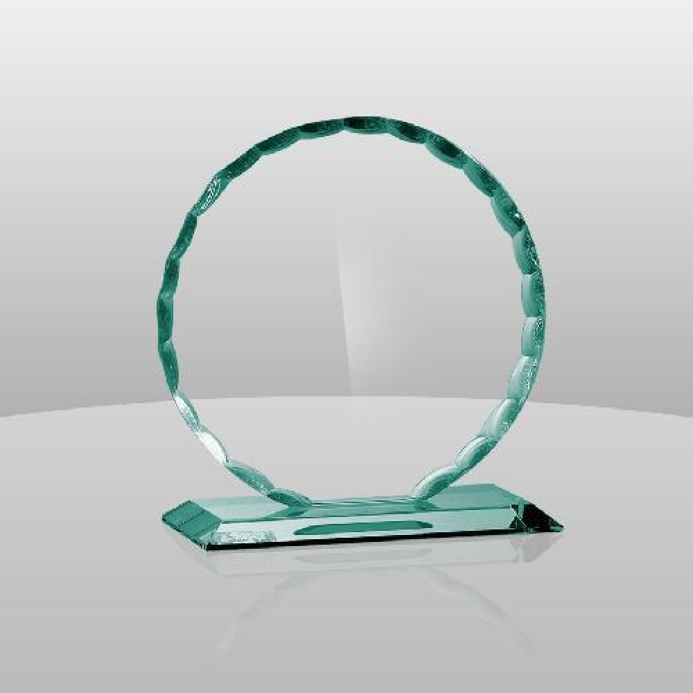 Jade Roundel Award — 6-1/2" x 5-1/4" x 2-1/2"