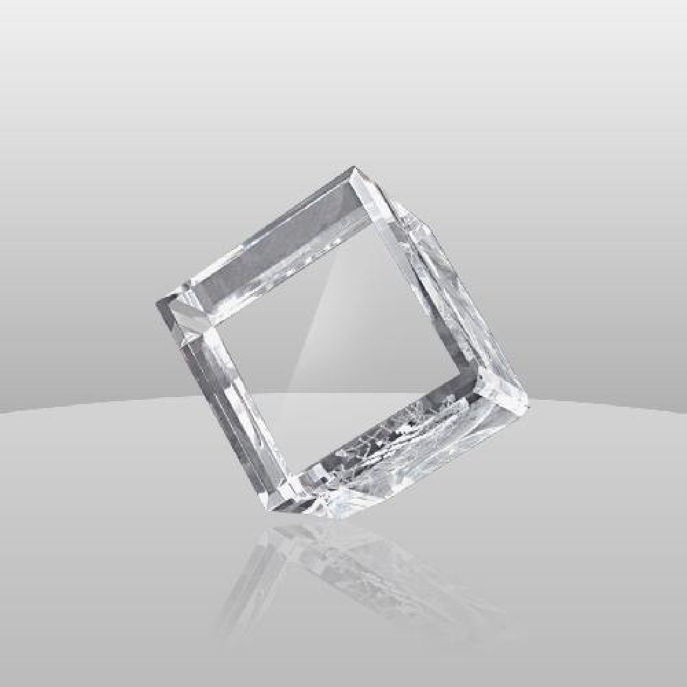 Crystal Cube Award — 3" x 3" x 3"