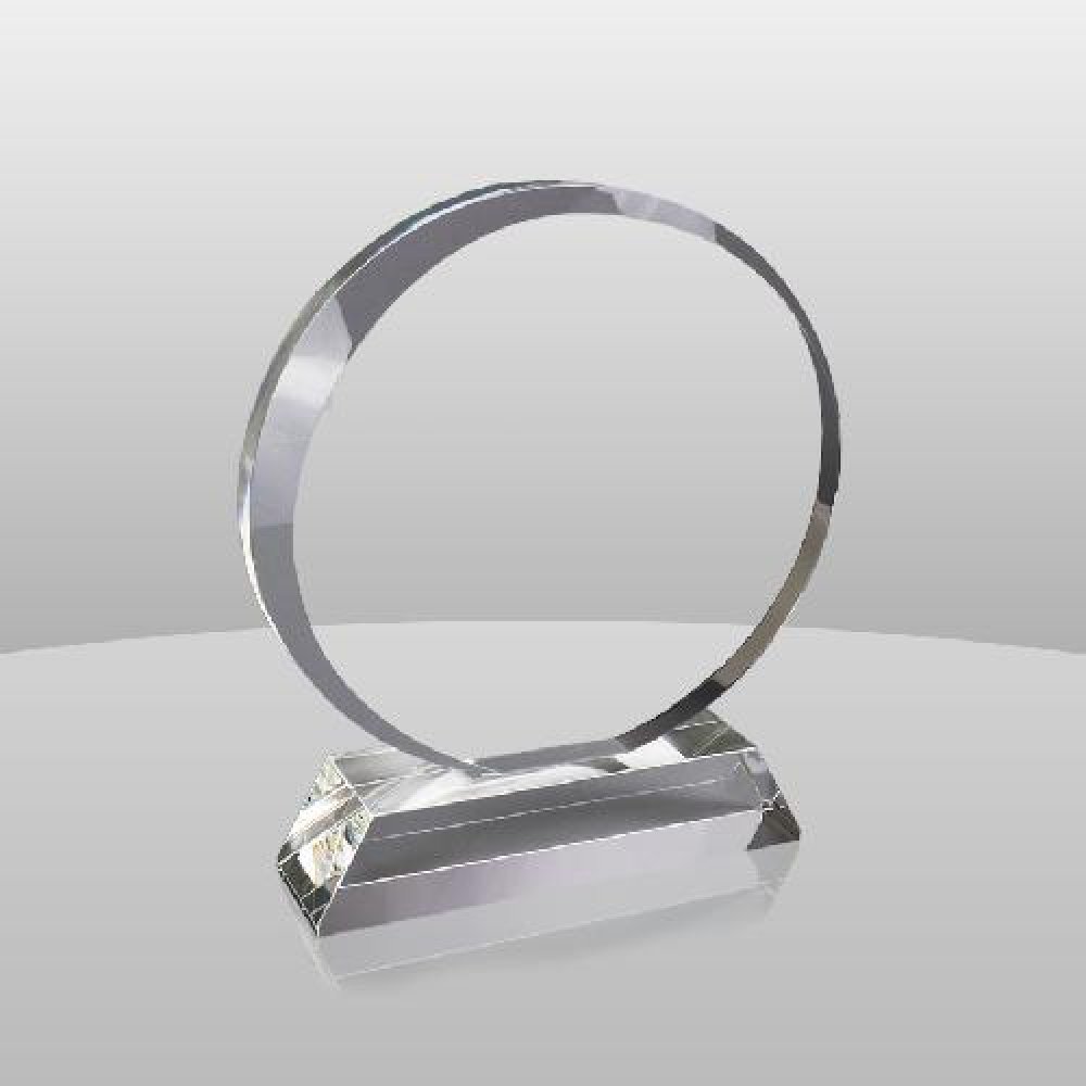 Crystal Spheroid Award — 7" x 5" x 1-1/2"
