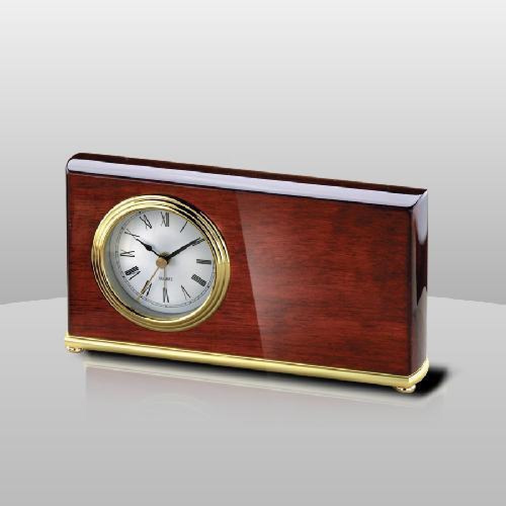 Rosewood Desk Clock III — 7-3/4" x 4" x 1-1/2"