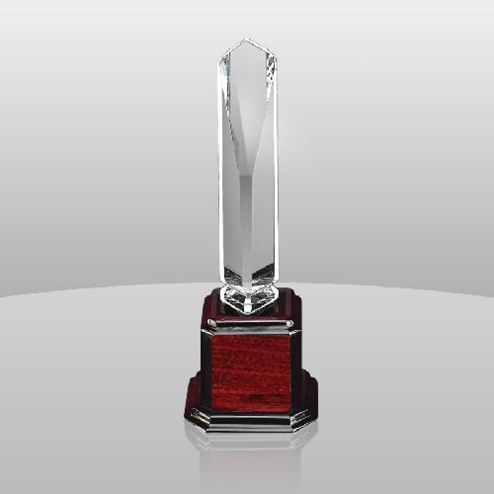 Elegant Obelisk Award — 14" x 5" x 5"