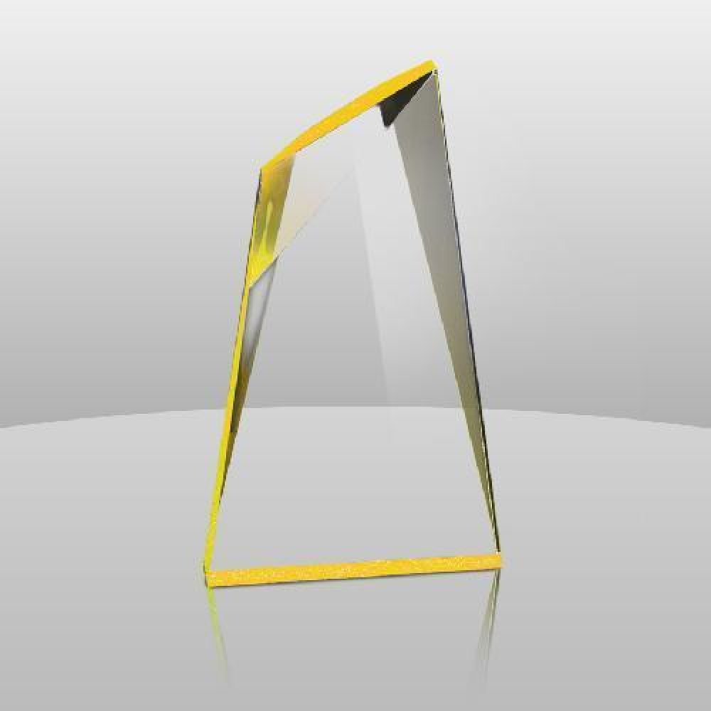 Summit Award III (Yellow) — 8" x 5" x 1-1/4