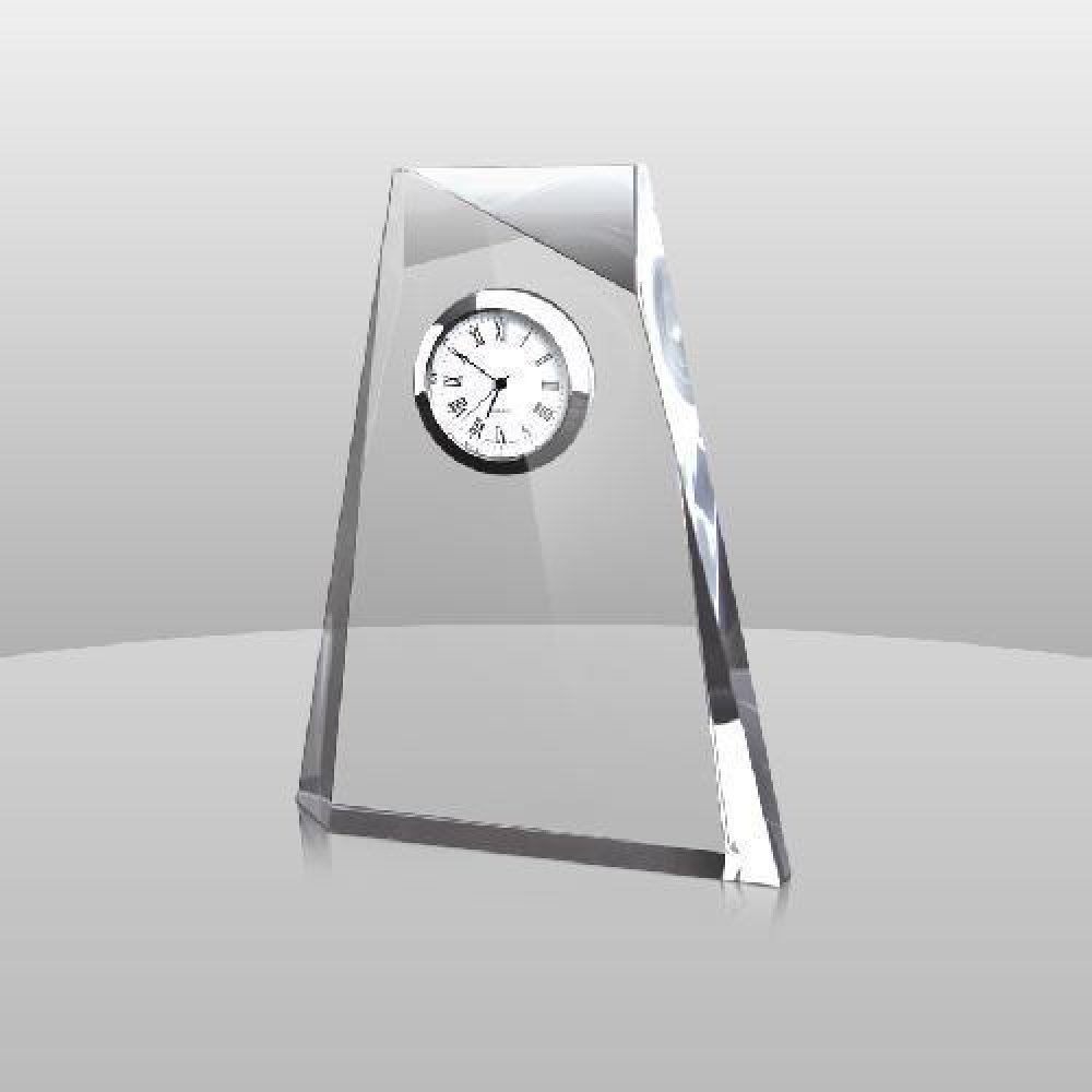 Pinnacle with Clock — 5-1/2" x 4-1/2" x 1"