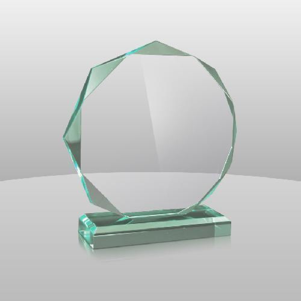Jade Octagon Award I — 7" x 6-1/2" x 2"