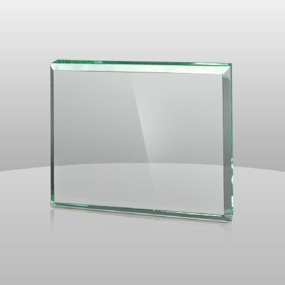 Jade Rectangular Paperweight — 5" x 4" x 3/4"