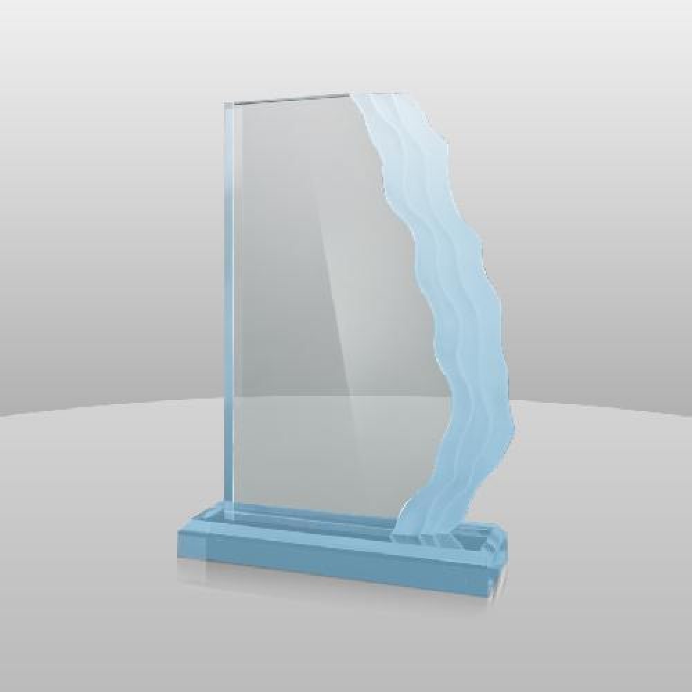 Blue Wave Length Award — 9" x 6" x 2"