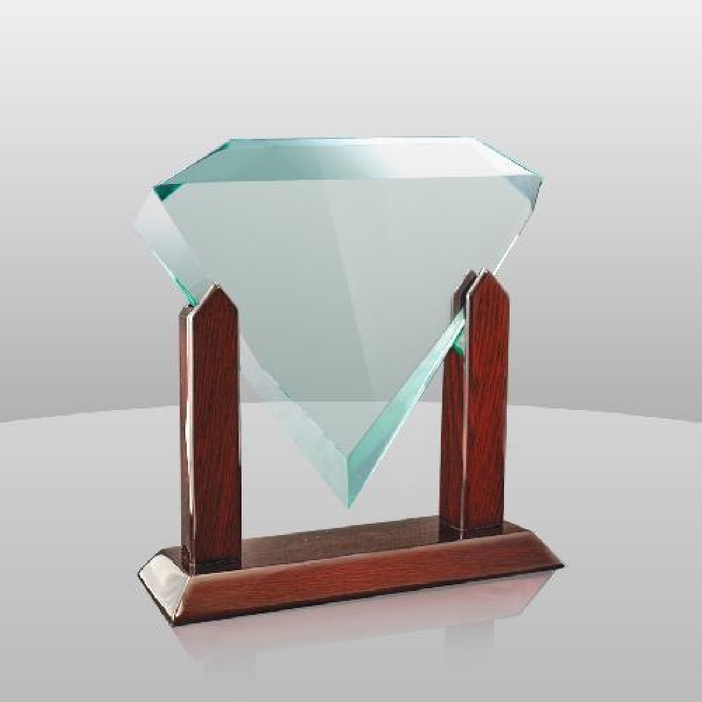 Jade Diamond Award — 8" x 9" x 3"