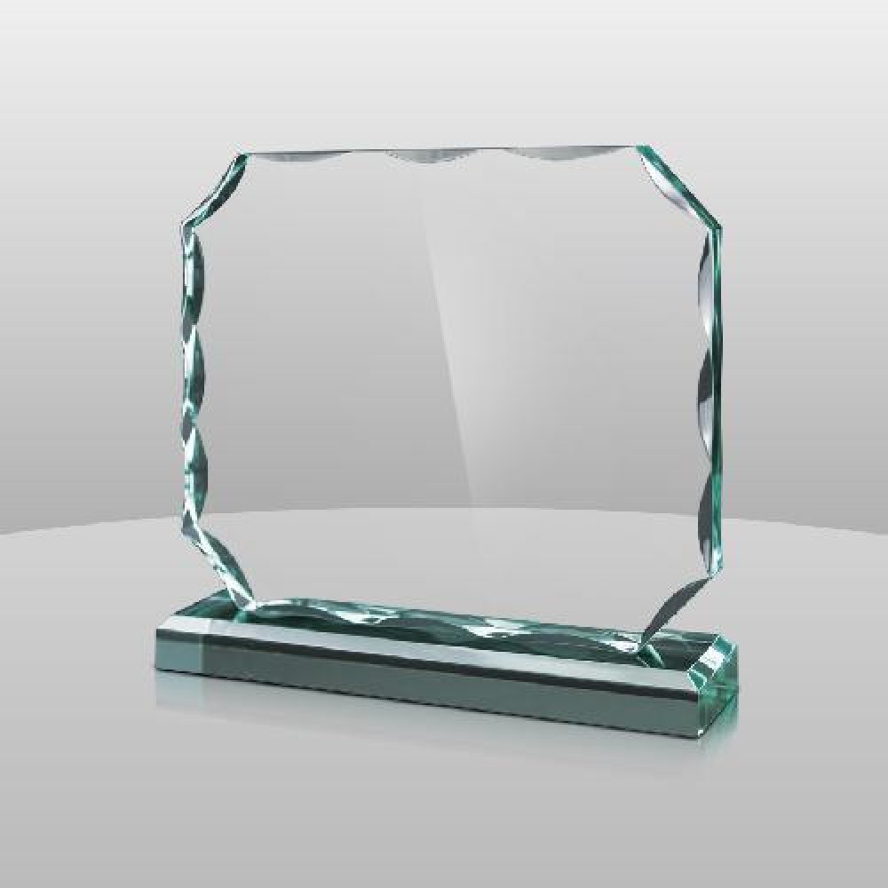 Jade Glacial Award II — 5" x 5" x 2"