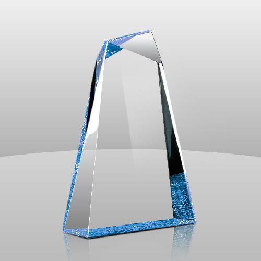 Pinnacle Award III (Blue) — 5-1/2" x 4-1/2" x 1"