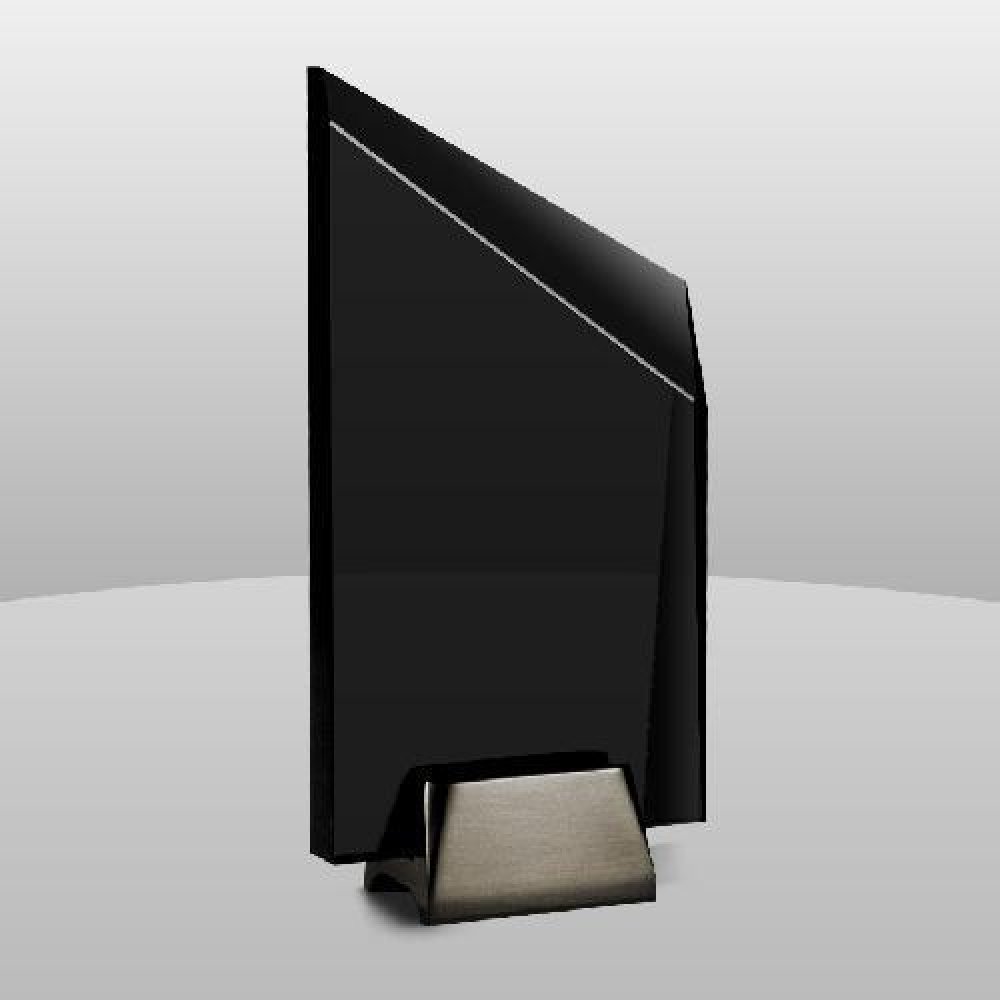 Smoked Black Edge Award — 7-1/2" x 4" x 2