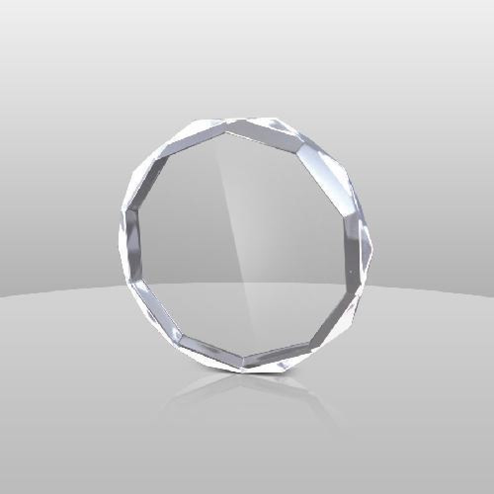 Gem Cut Paperweight — 3" x 3" x 1"