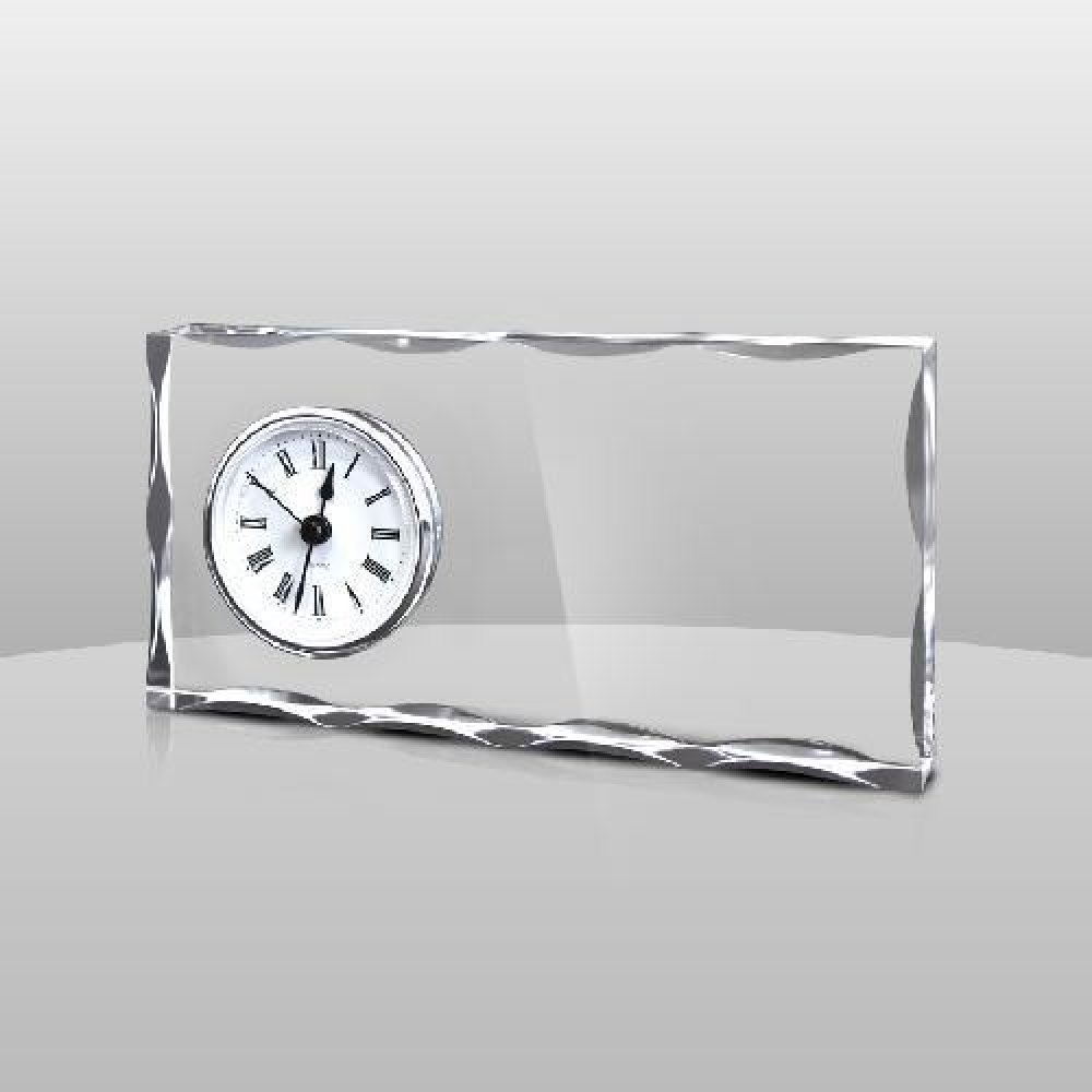 Glacier with Clock — 8" x 4" x 1"