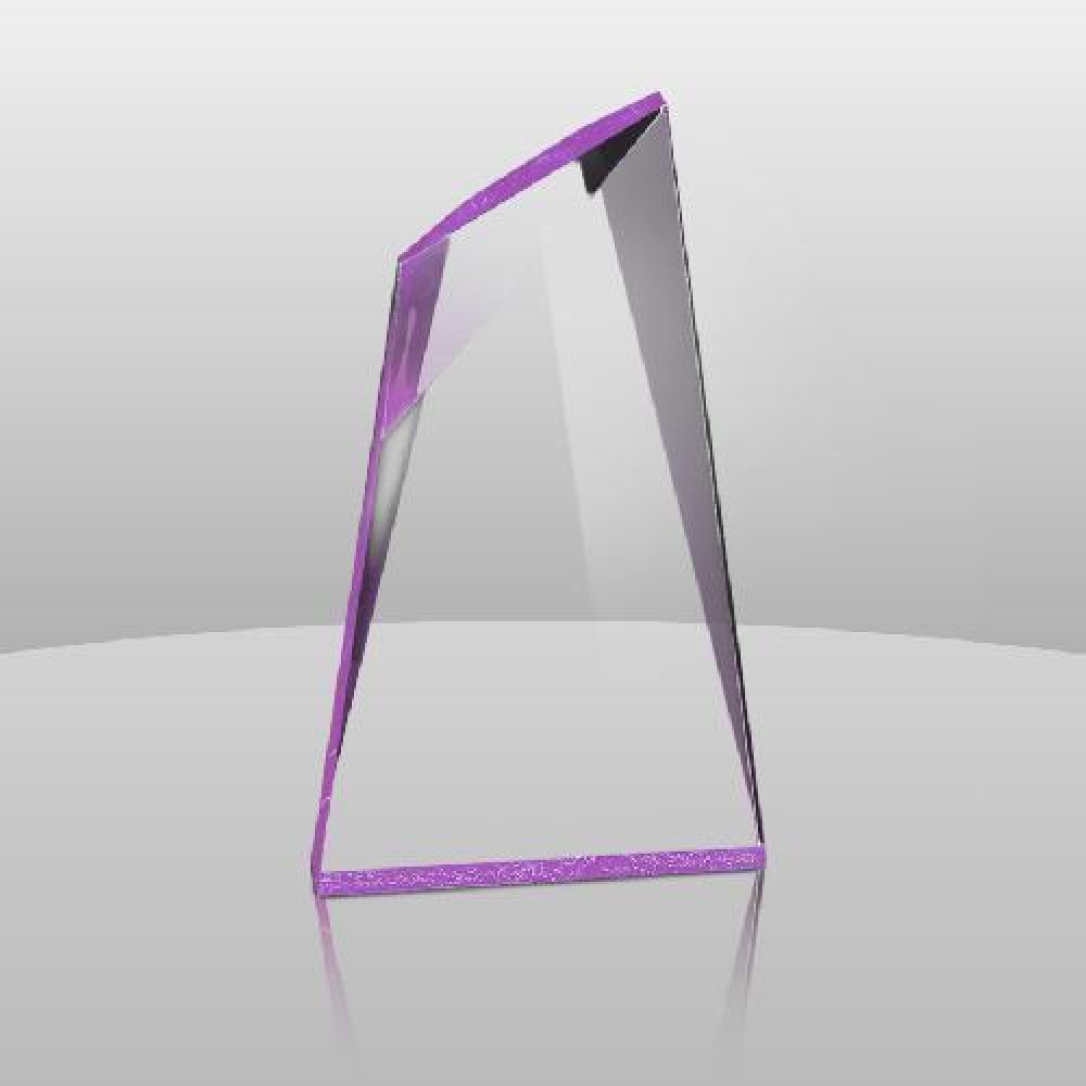 Summit Award III (Purple) — 7" x 4" x 1"