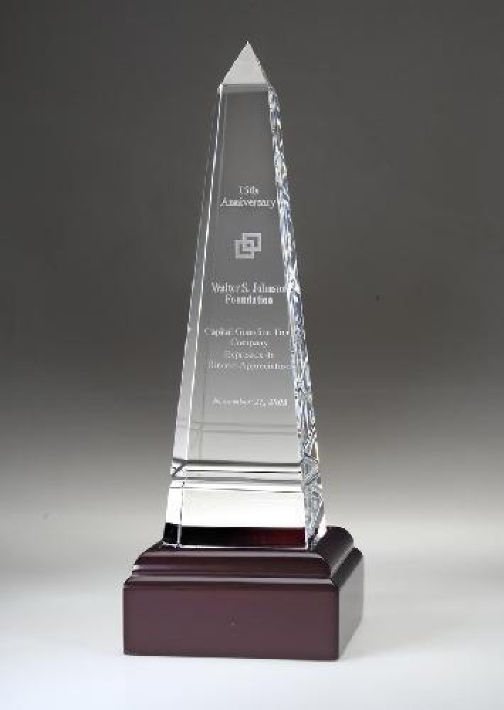 Grooved Obelisk — 8" x 2 1/2" x 2 1/2"