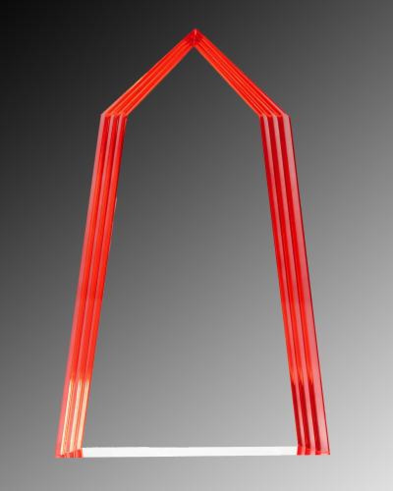 Spectrum Summit Award - Red — 6.5 x 4.5 x 1