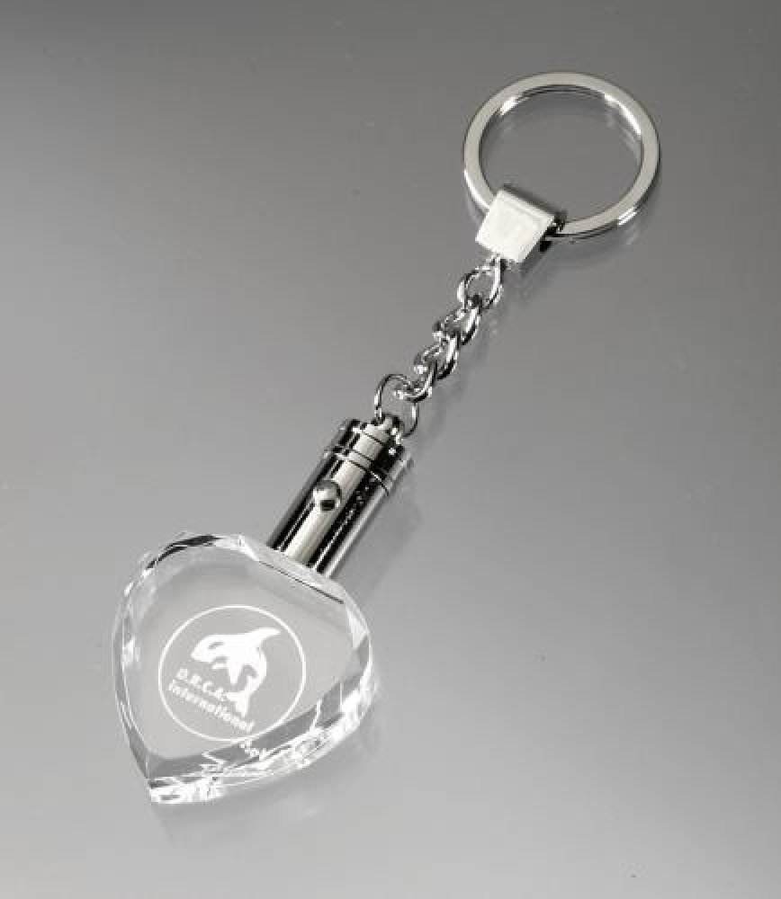 Heart Keychain — 1 1/4" x 3/4" x 1/2"