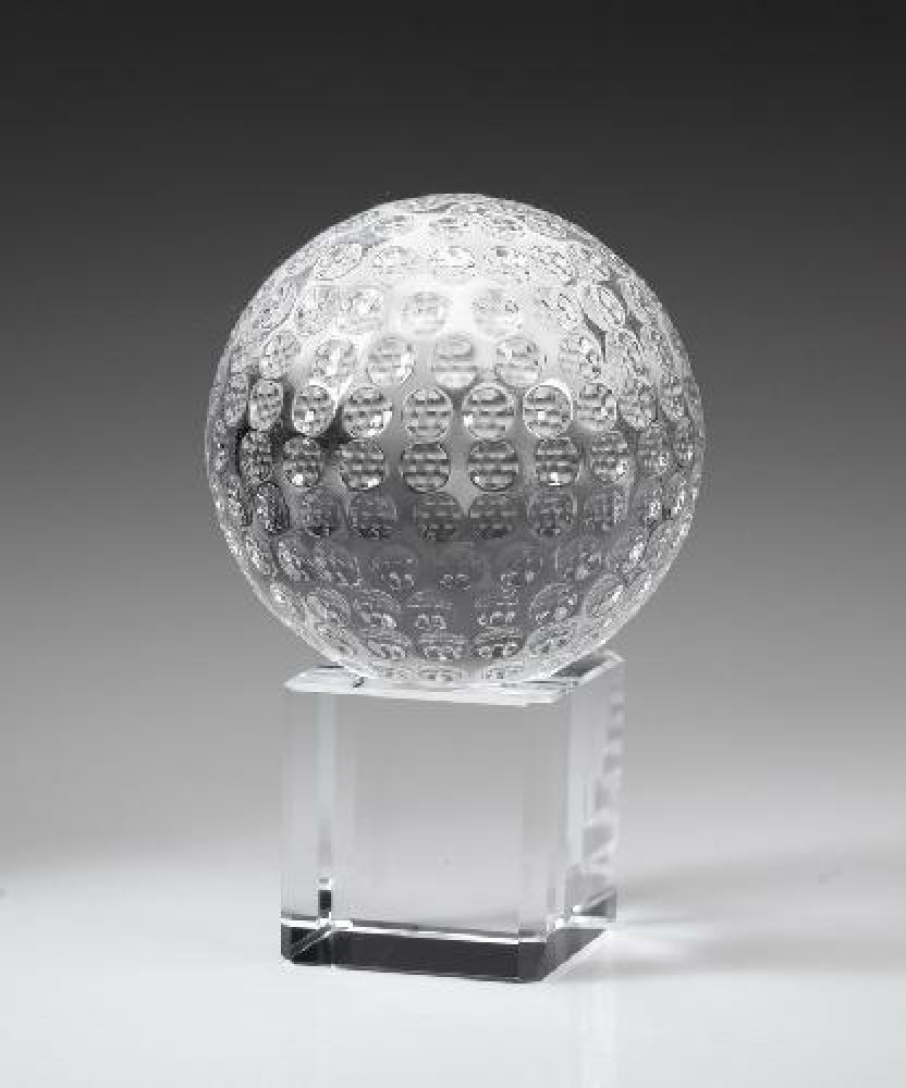 Golf Ball on Cube — 3 3/8" x 2 3/8" x 2 3/8"