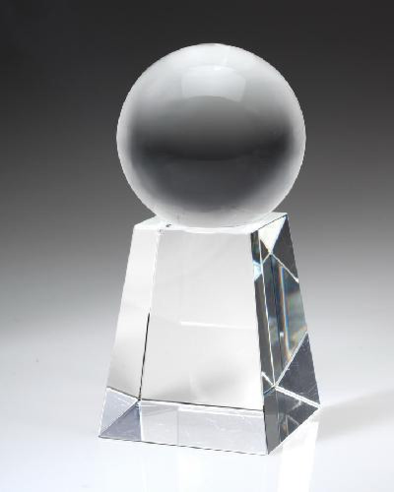 Glaze Ball with Tall Base — 8" x 4 1/2" x 4 1/2"
