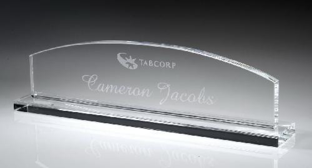 Name Plate with Base — 3" x 13" x 1/2"