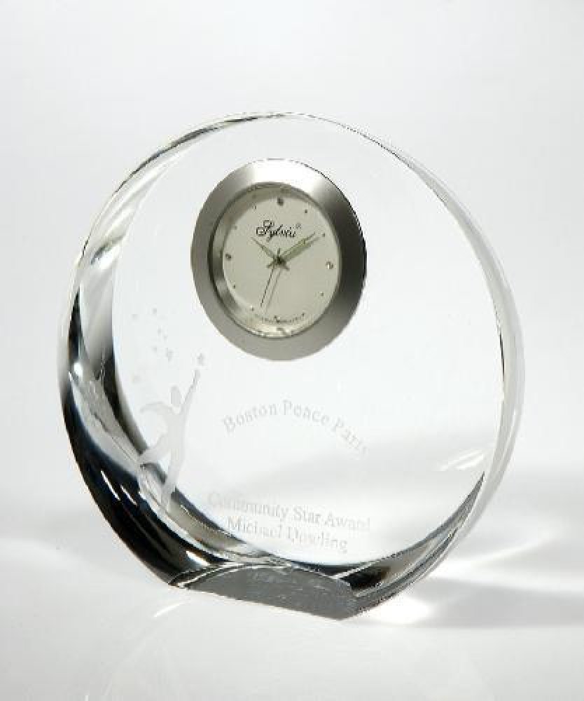Corona Clock — 4 1/8" x 4 1/4" x 1 1/8"