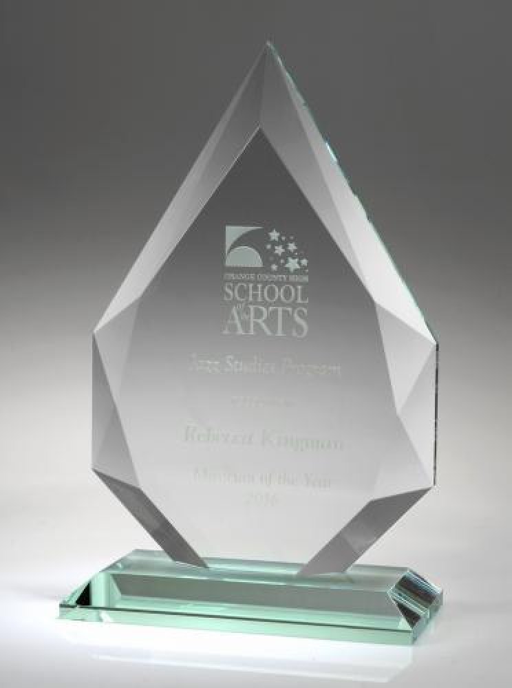 Apex, Jade Glass — 9 3/4"H x 6" x 3/4"