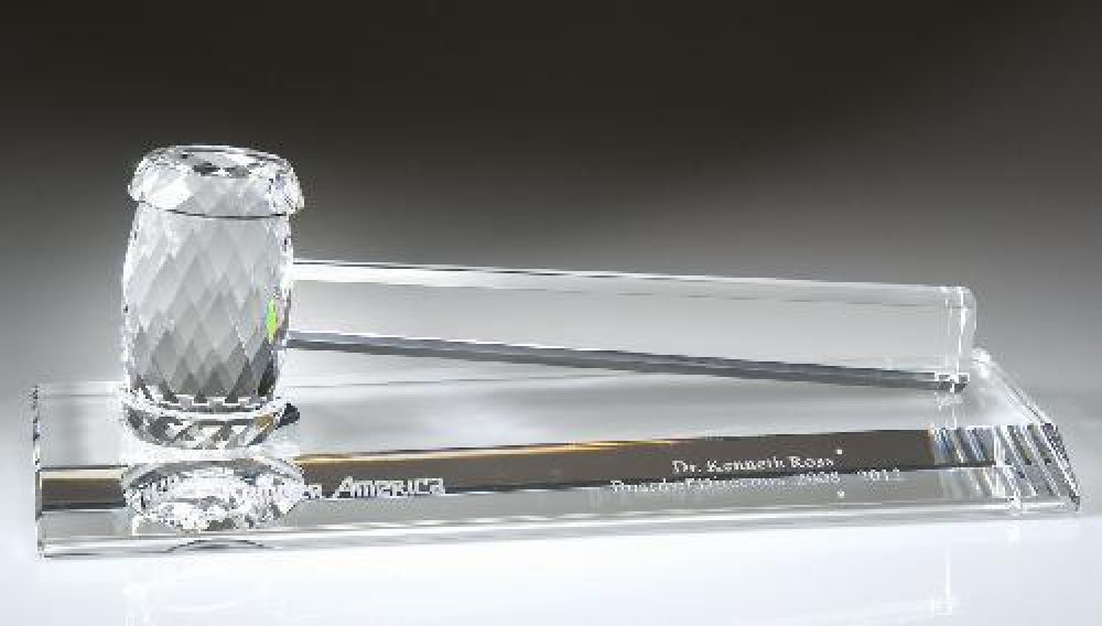 Gavel with Base — 4" x 12" x 4" Base Only (cardboard packaging)