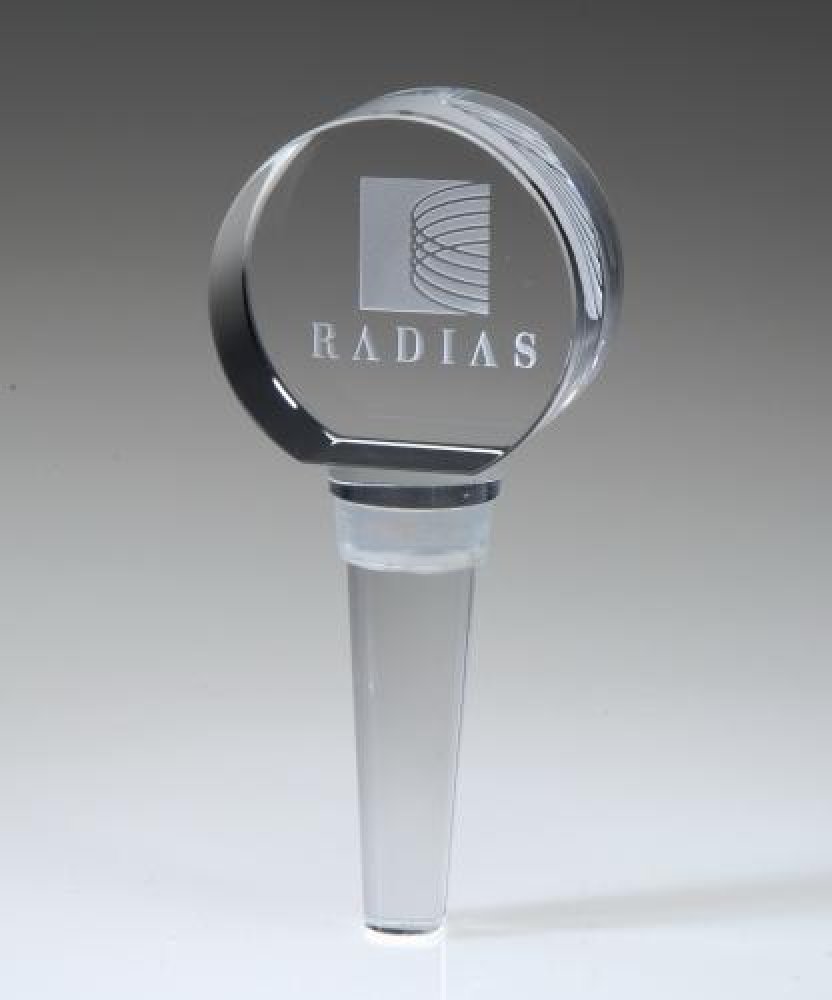 Round Wine Bottle Stopper — 4" x 1 3/4" x 1"