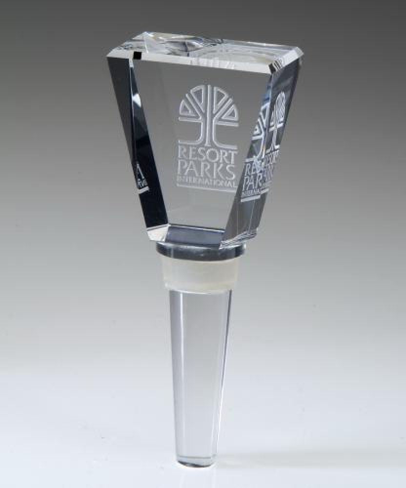 Trapezoid Wine Bottle Stopper — 4" x 1 3/4" x 1"