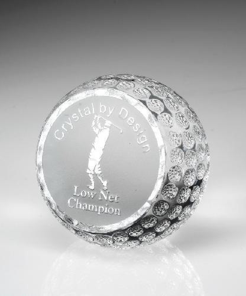 Standing Golf Ball — 3 3/4" x 3 3/4" x 3 1/2"