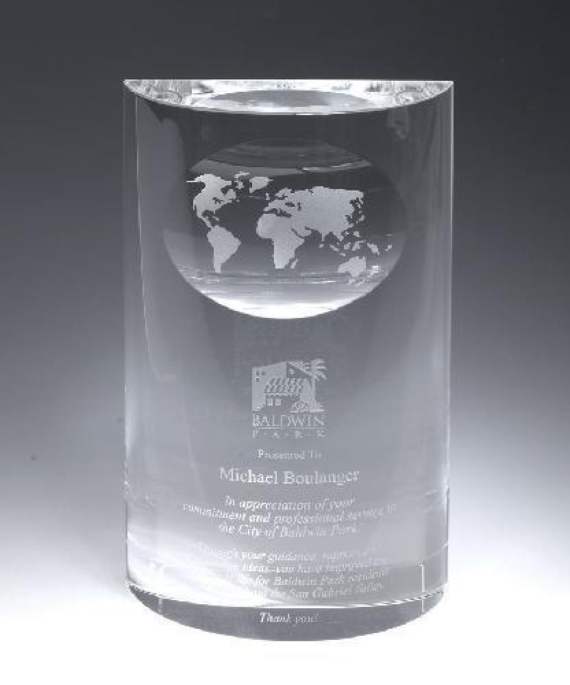 Mirage Globe — 6" x 4 1/8" x 1 1/2"