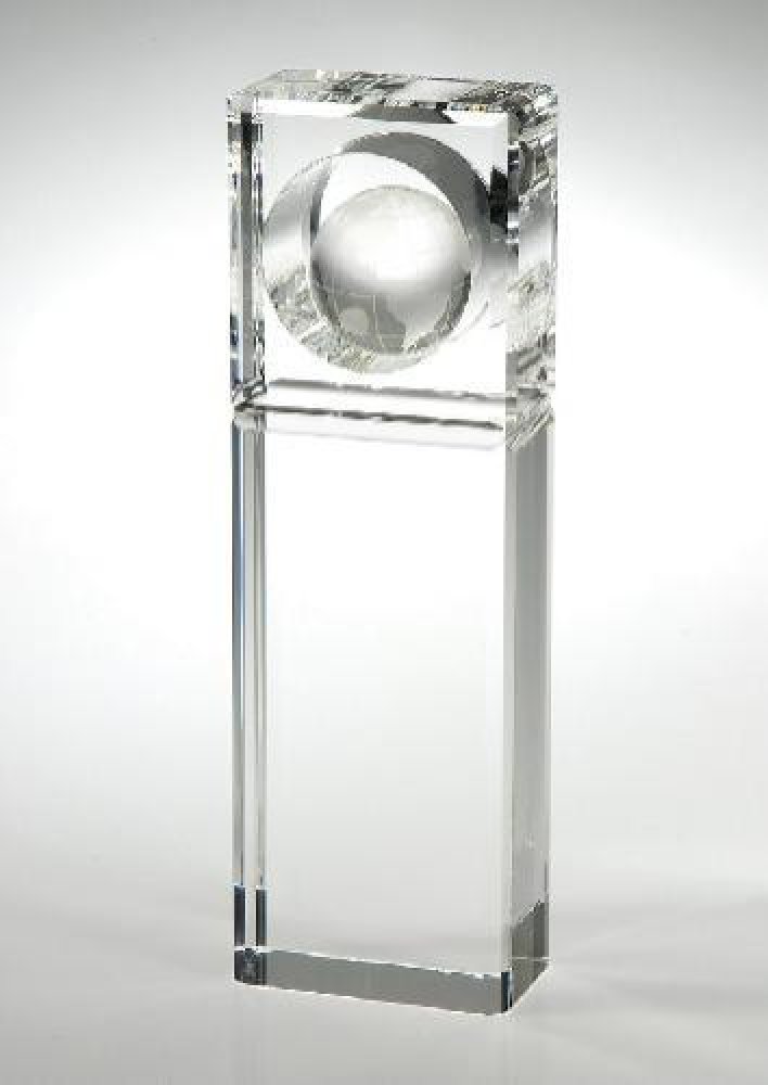 Absolute Globe Trophy — 8 1/2"H x 2 3/4" x 1 1/2"