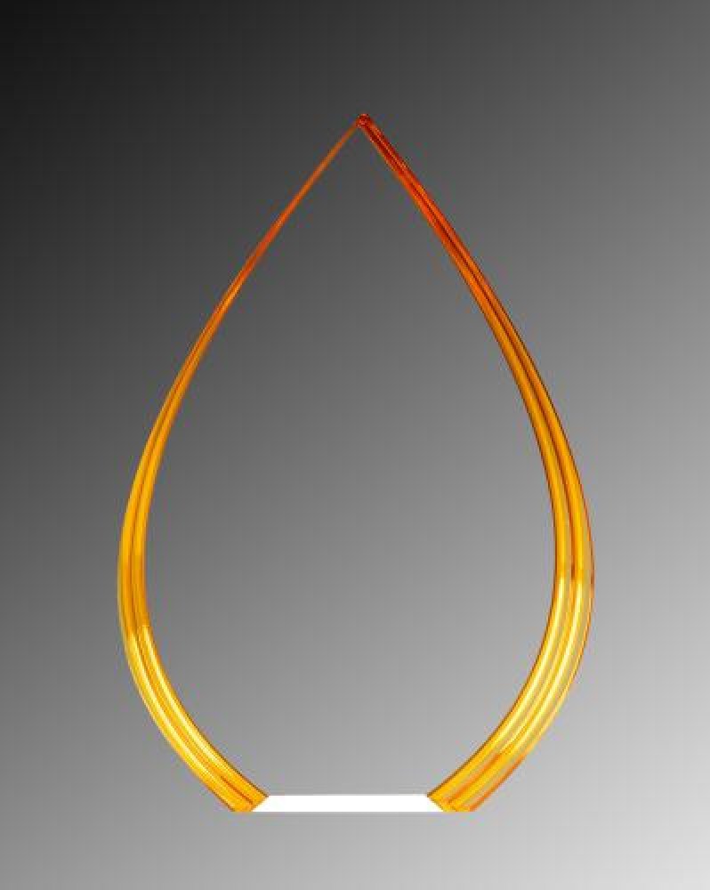 Spectrum Teardrop Award - Gold — 6.25 x 5.5 x 2