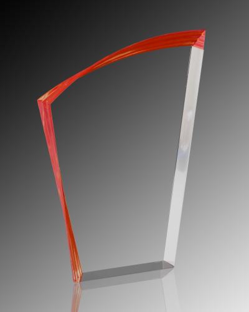 Spectrum Vertex Award - Red — 8 x 5.5 x 1.25