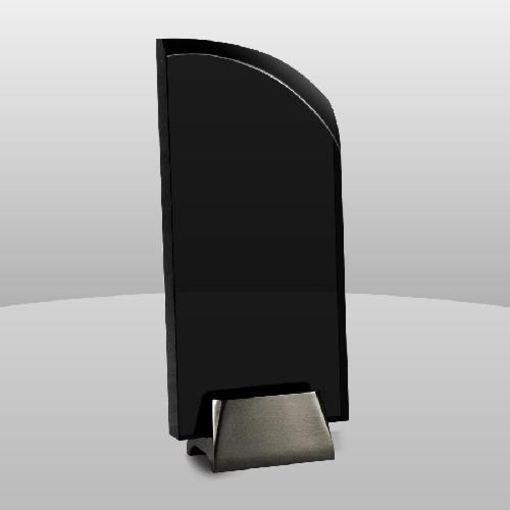 Smoked Black Pinnacle Award — 7-1/2" x 4" x 2