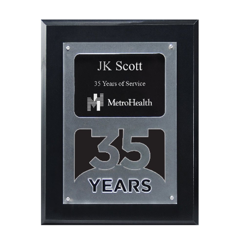 Anniversary Achievement Plaque — 7" x 9" x 7/8" Number: 35