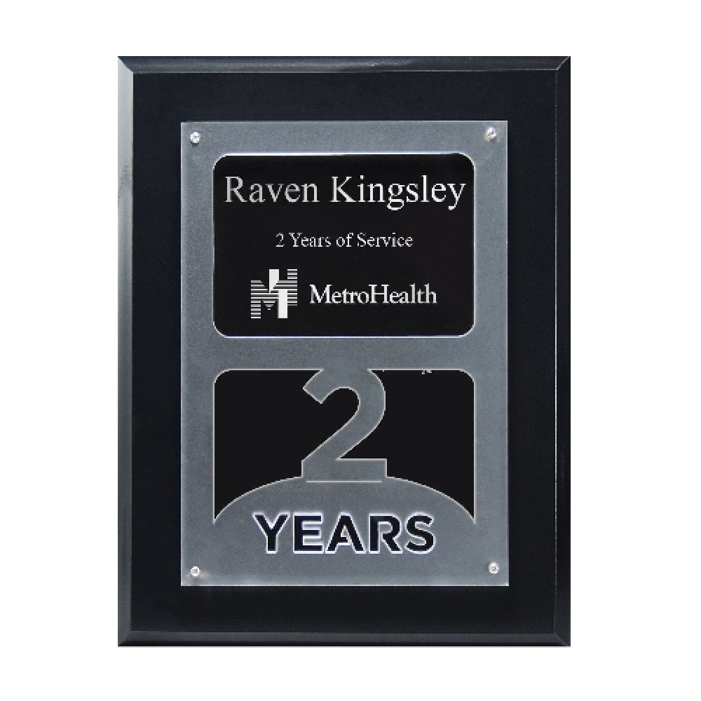 Anniversary Achievement Plaque — 7" x 9" x 7/8" Number: 2