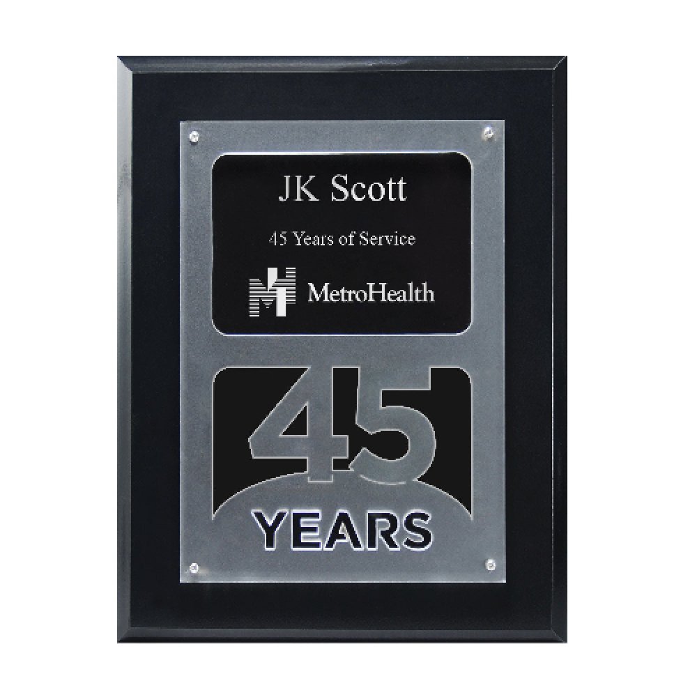Anniversary Achievement Plaque — 7" x 9" x 7/8" Number: 45