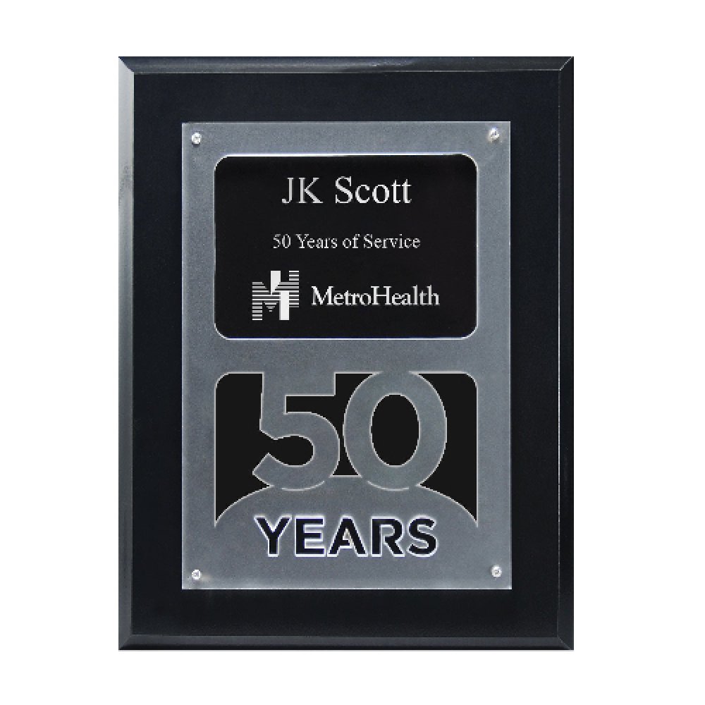 Anniversary Achievement Plaque — 7" x 9" x 7/8" Number: 50