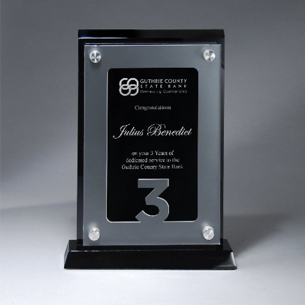 Anniversary Achievement Award - 3 — 7 1/2" x 10 1/4" Number: 3