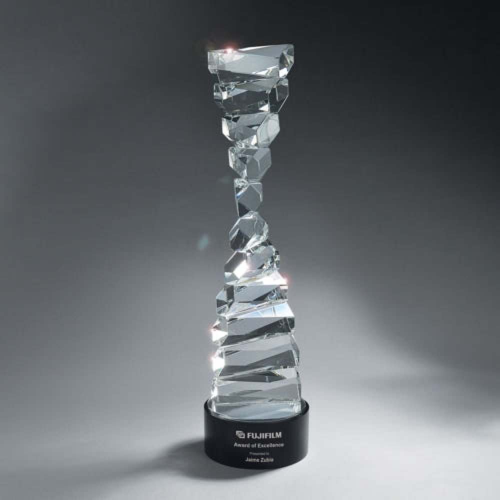 Crystal Ascension Tower — 4.25" x 15.875" x 4.25" Sold only as shown.