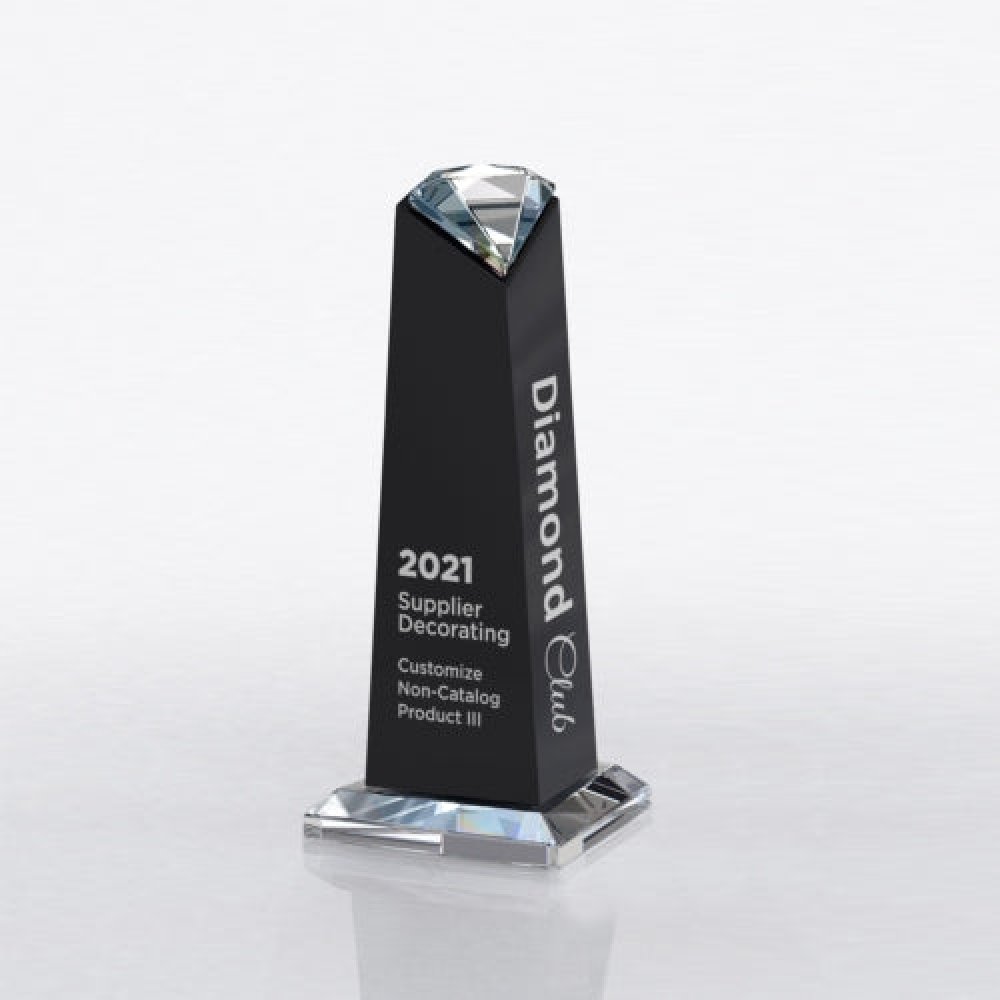 Diamond Tower Award — 3.50" x 9.50" x 3.50" Sold only as shown.
