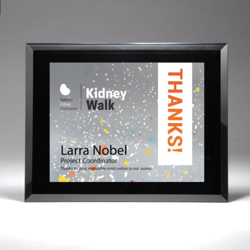 Clear Glass Certificate Display — 14" x 11" Sold only as shown.
