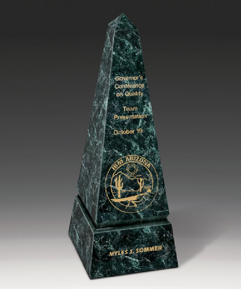 Marble Obelisk — 3 x 8-1/4 x 3